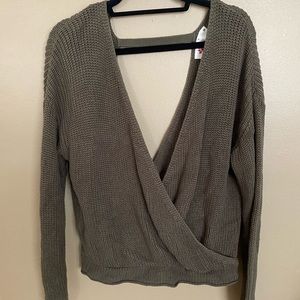 Dark Green Cross Sweater